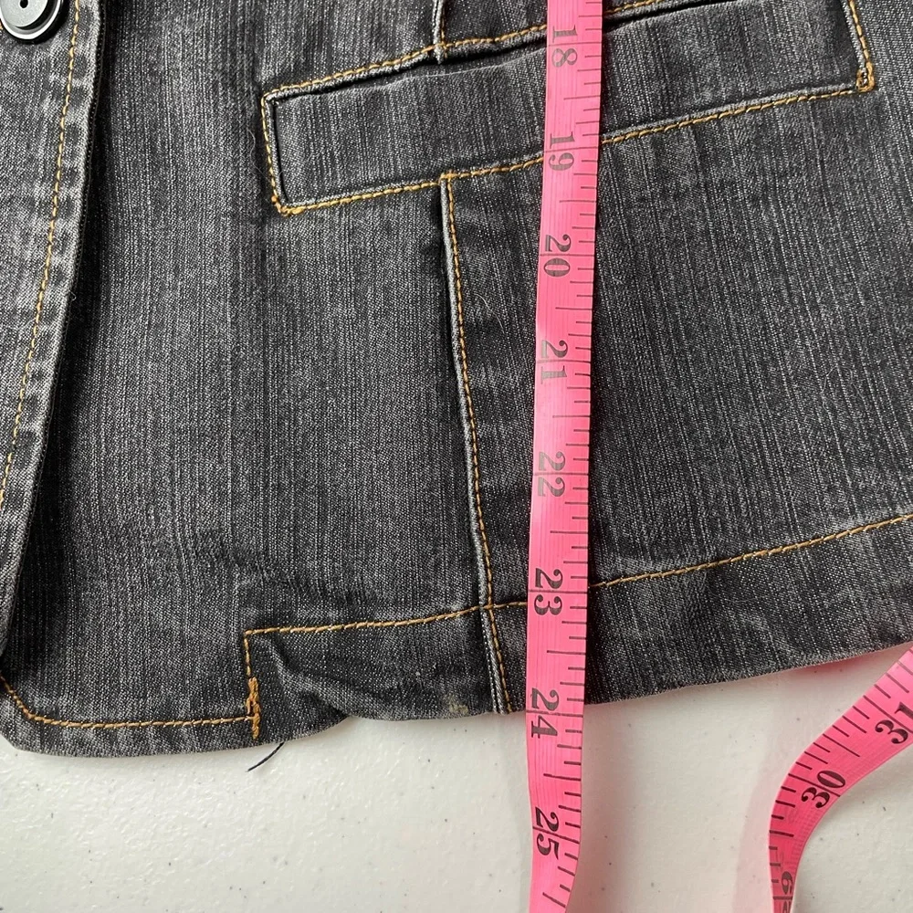 Vintage Rampage Jean Co. Jean Blazer Black Size L We Are all Strange Here - Picture 7 of 10